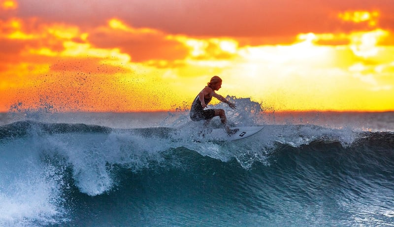 Surfing in Hawaii